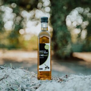 Aceite de oliva Virgen – Botella Transparente 500 ml.